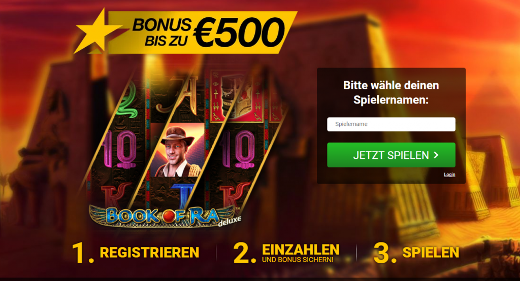 Book of Ra mit Echtgeld spielen